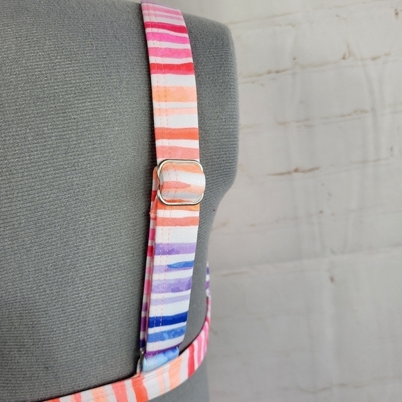 ONEONE Kameron Top & Jesse Extra Cheeky Coverage Bottom Stripe Bikini Set Medium - Picture 8 of 16